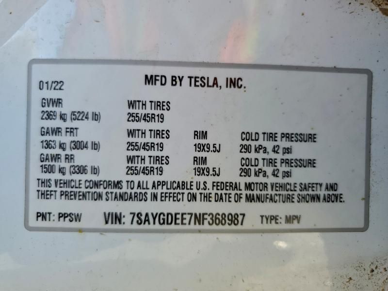 2022 Tesla Model y