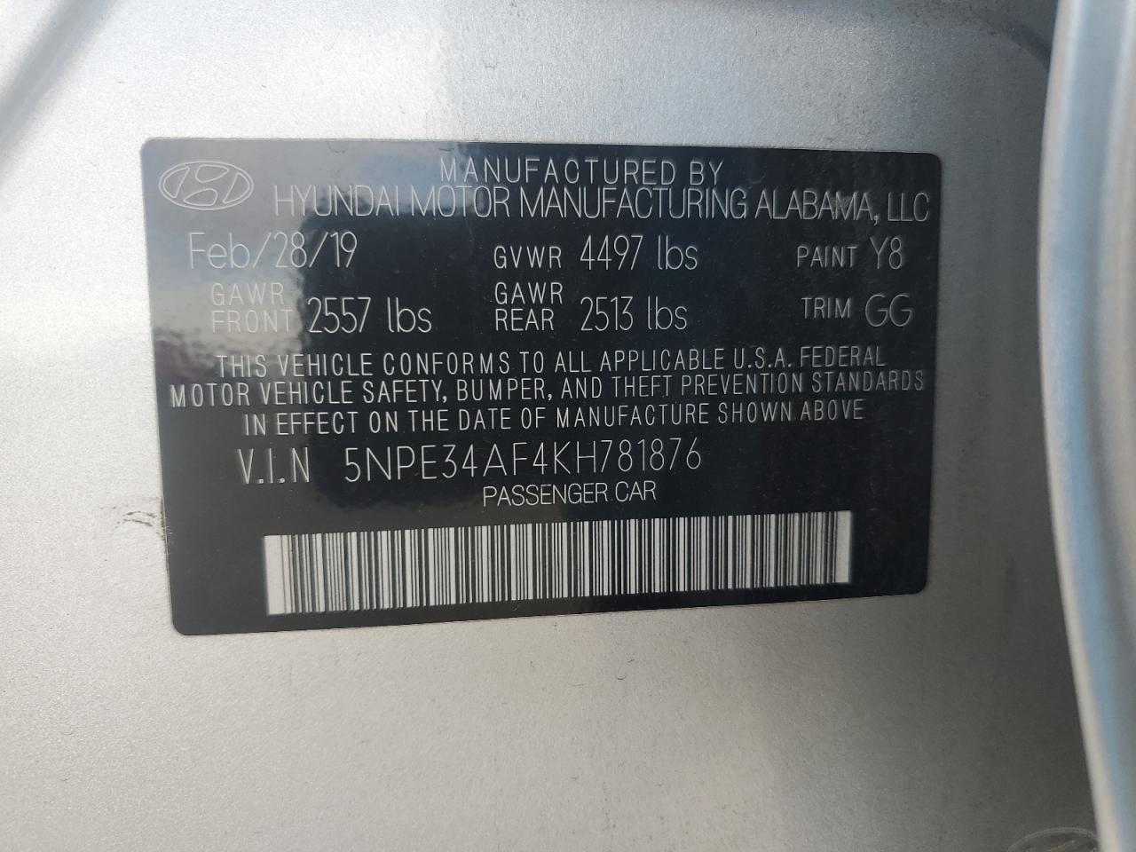 2019 Hyundai Sonata Limited