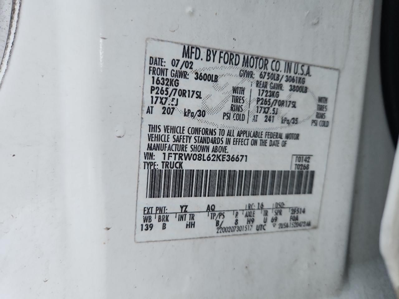 2002 Ford F150 Supercrew