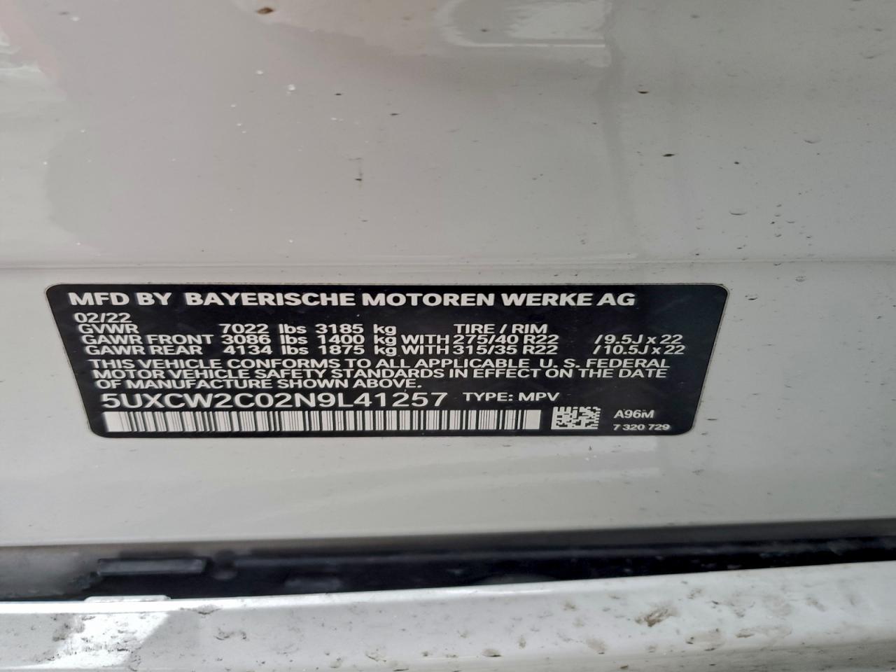 2022 BMW X7 Xdrive40i