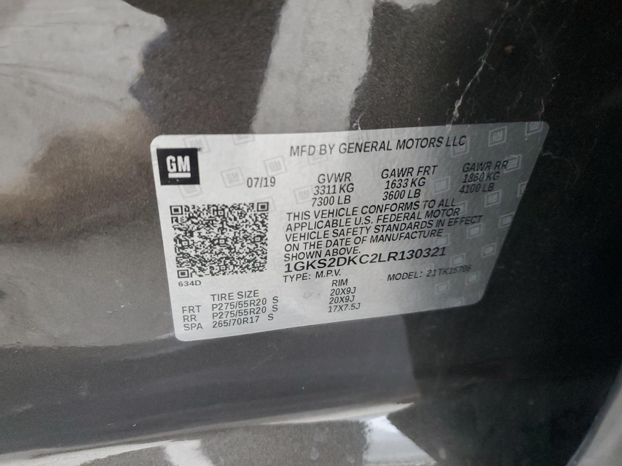 2020 GMC Yukon slt