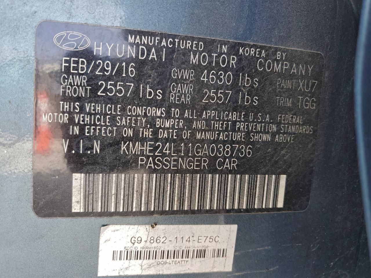 2016 Hyundai Sonata Hybrid