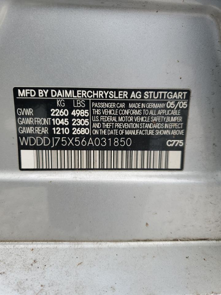 2006 Mercedes-Benz Cls 500c