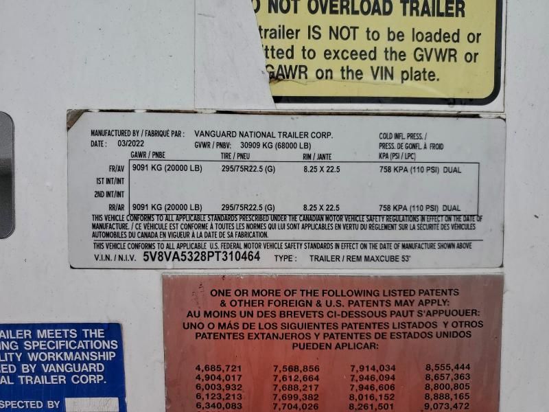 2023 Vyvc Maxcube 53-DRY Van Trailer