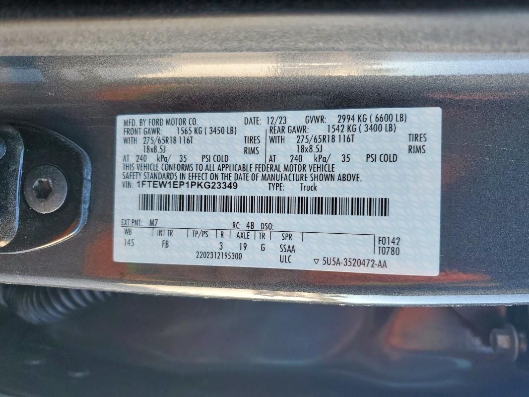 2023 Ford F150 Supercrew