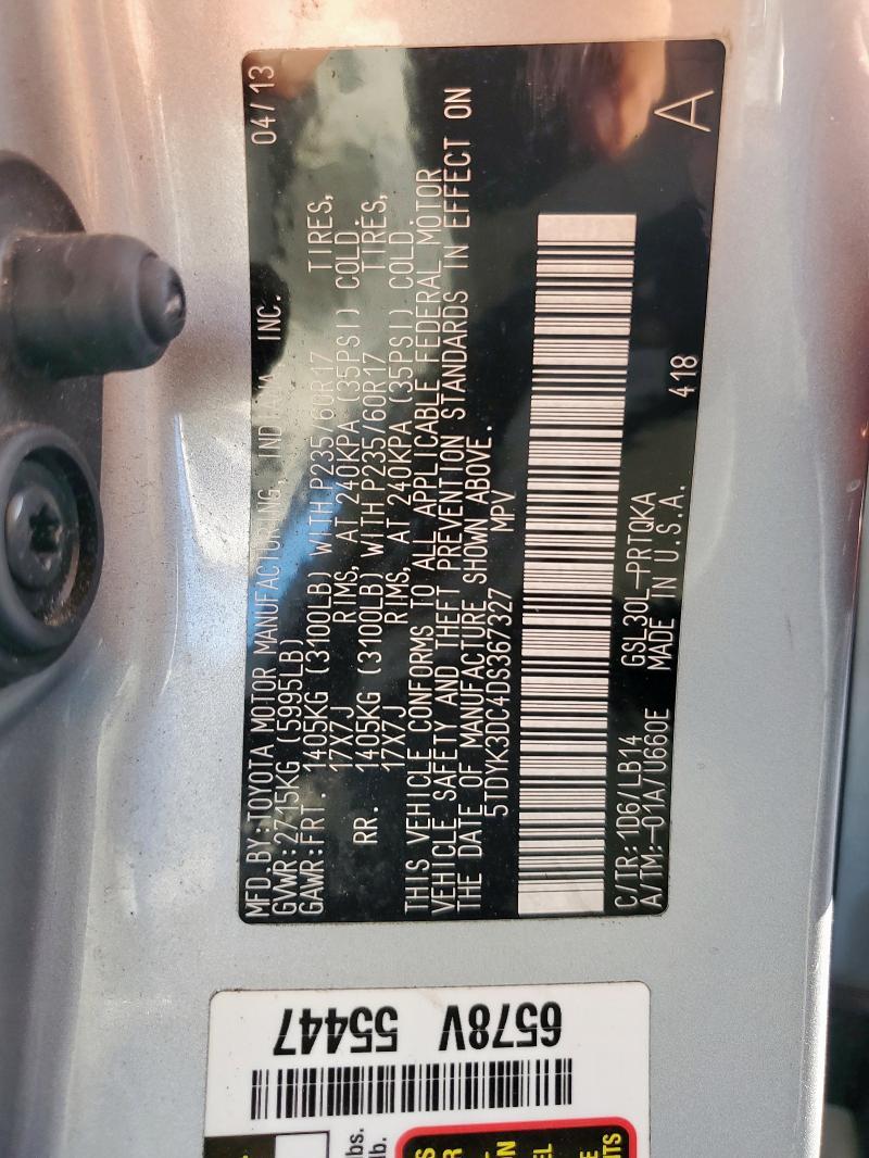 2013 Toyota Sienna xle