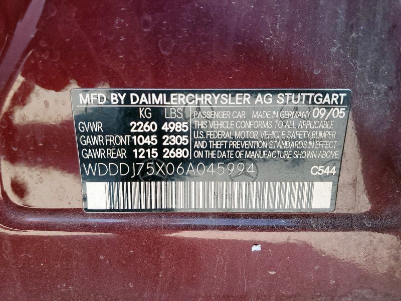 2006 Mercedes-Benz Cls 500c