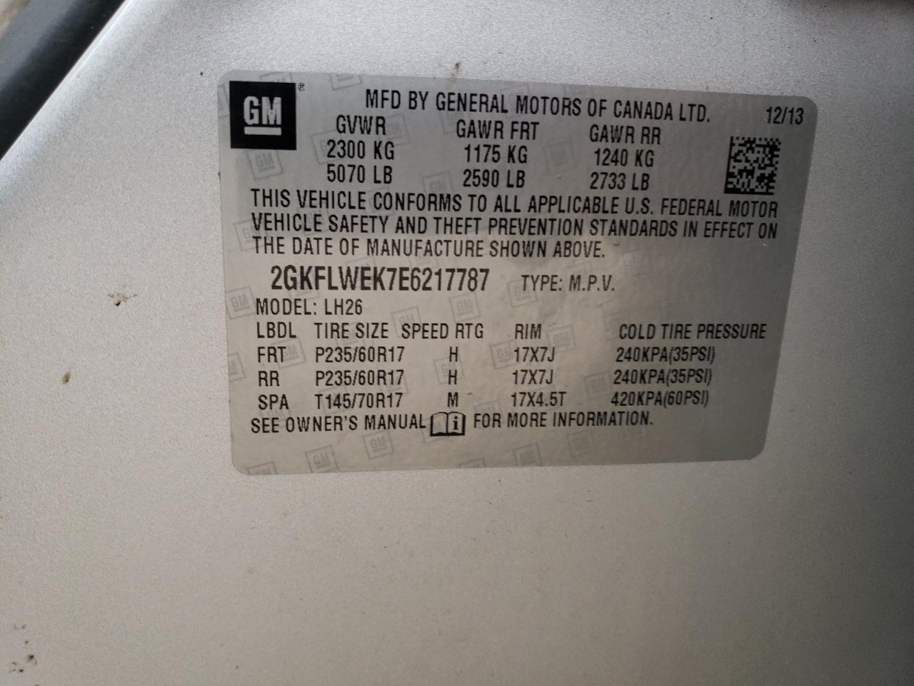2014 GMC Terrain sle