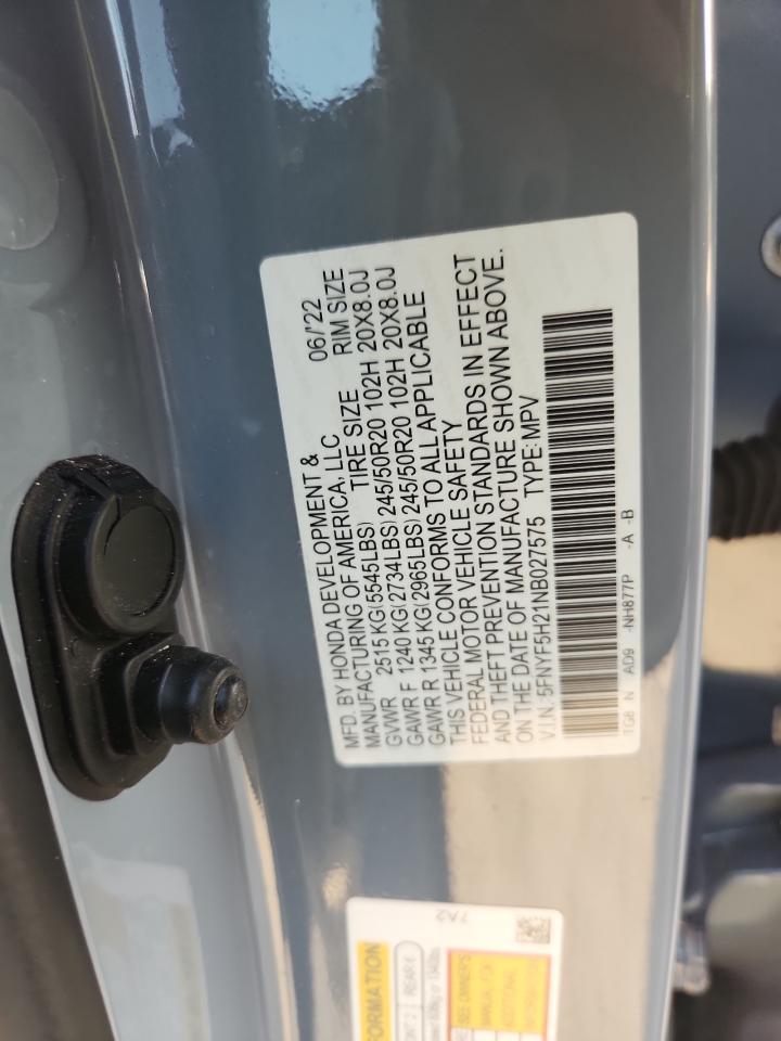 2022 Honda Pilot se