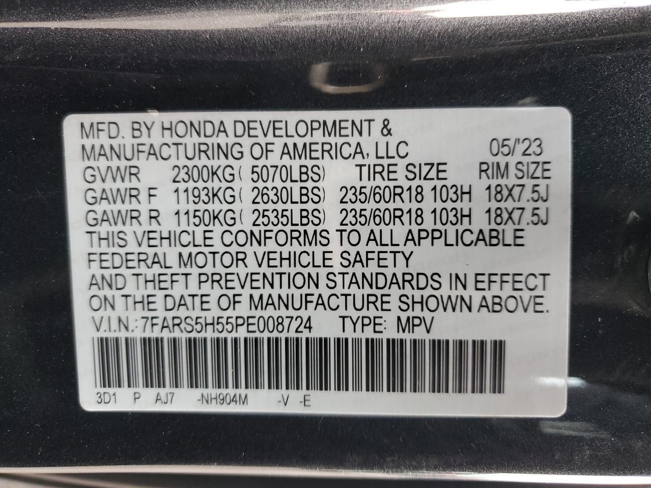2023 Honda Cr-v Sport