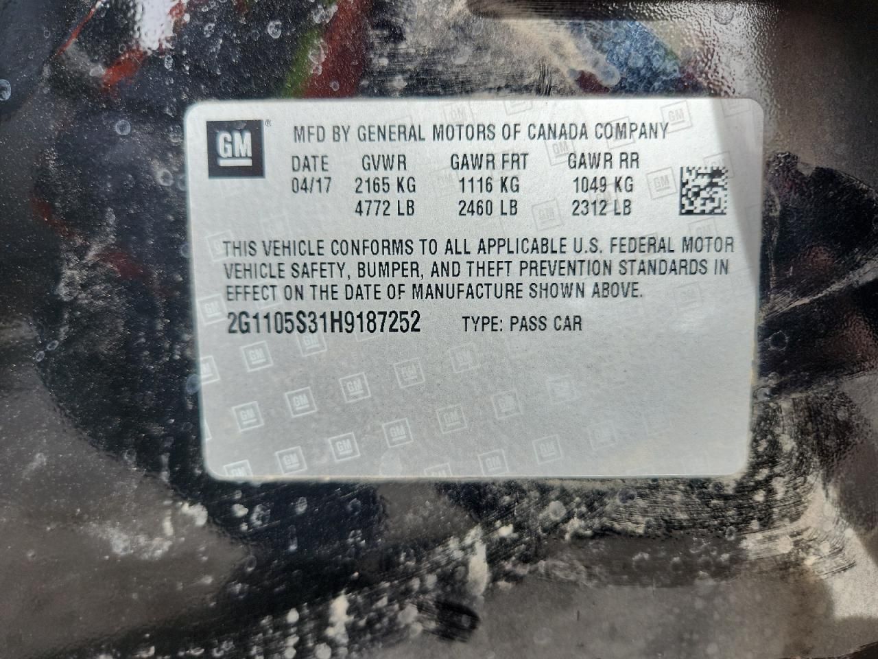 2017 Chevrolet Impala lt