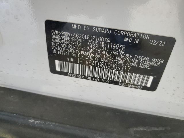 2022 Subaru Wrx Premium