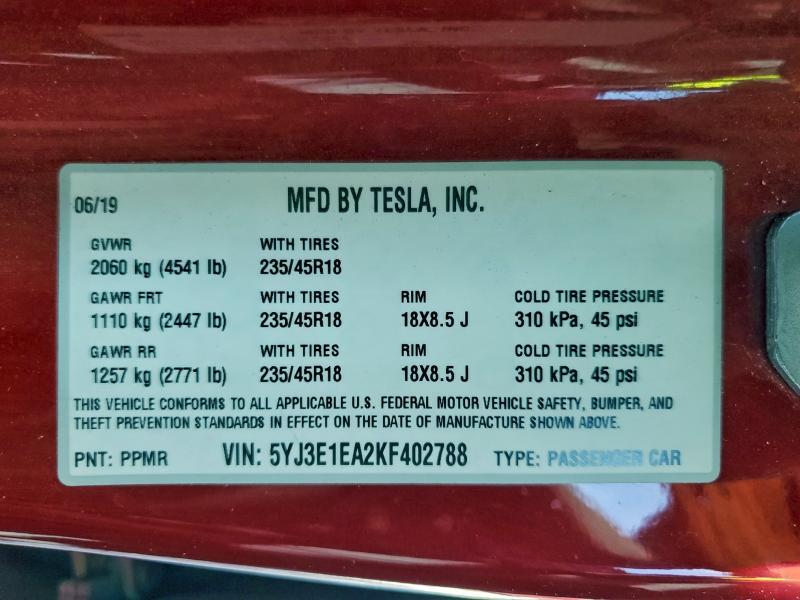 2019 Tesla Model 3