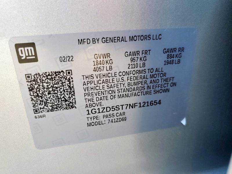 2022 Chevrolet Malibu lt