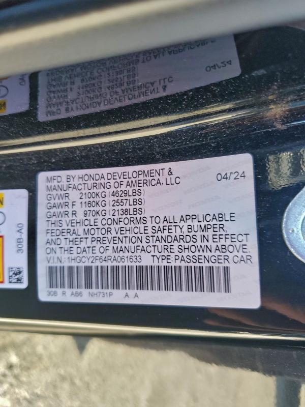 2024 Honda Accord Hybrid exl