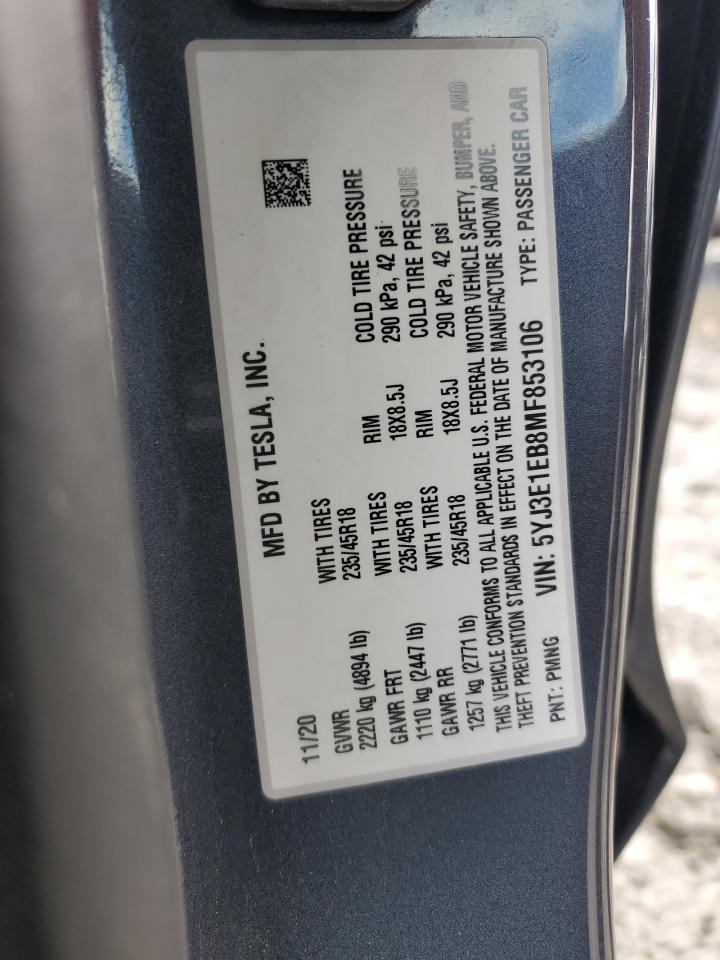 2021 Tesla 2021 Tesl Model 3