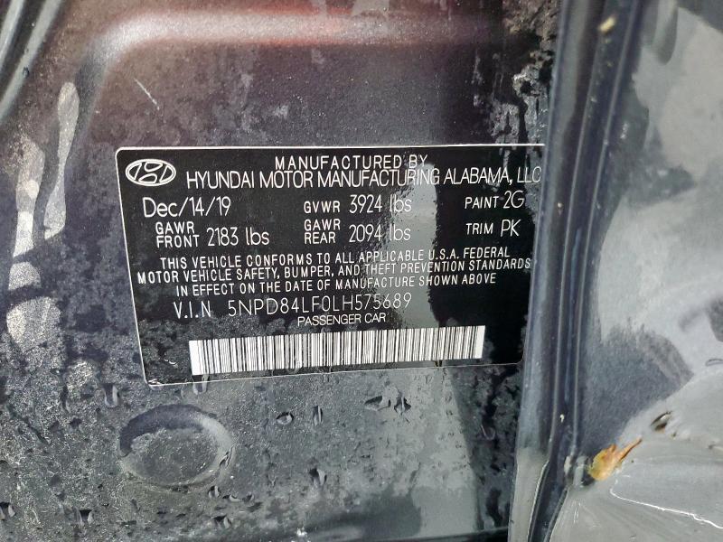 2020 Hyundai Elantra sel