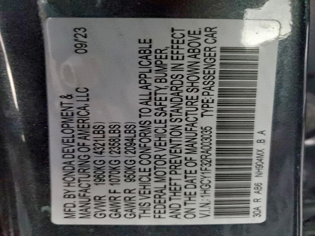 2024 Honda Accord ex