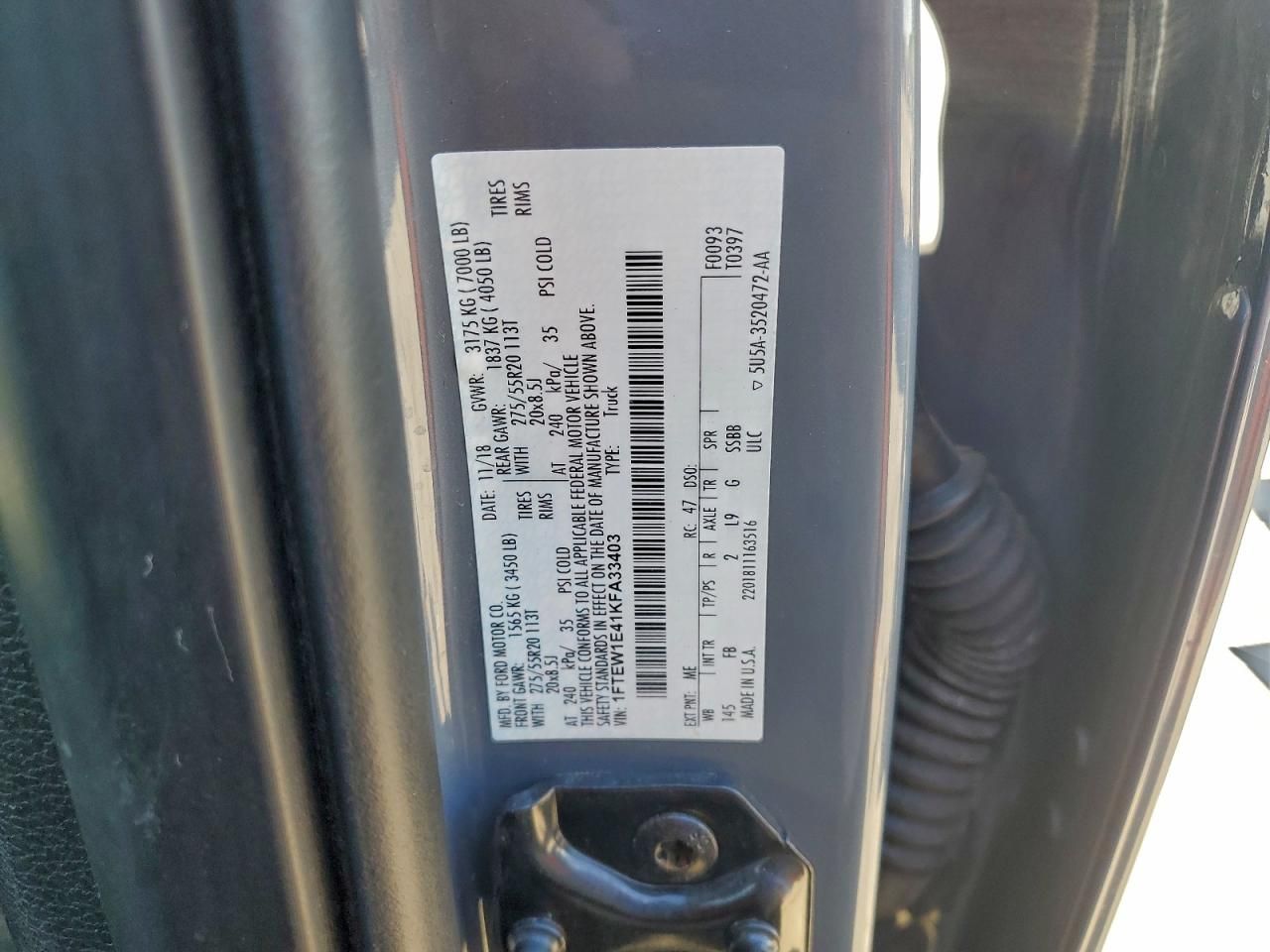 2019 Ford F150 Supercrew