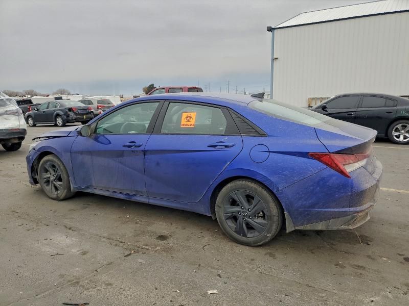 2022 Hyundai Elantra Hybrid Blue