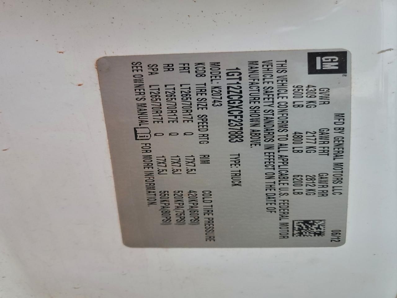 2012 GMC Sierra K2500 Heavy Duty