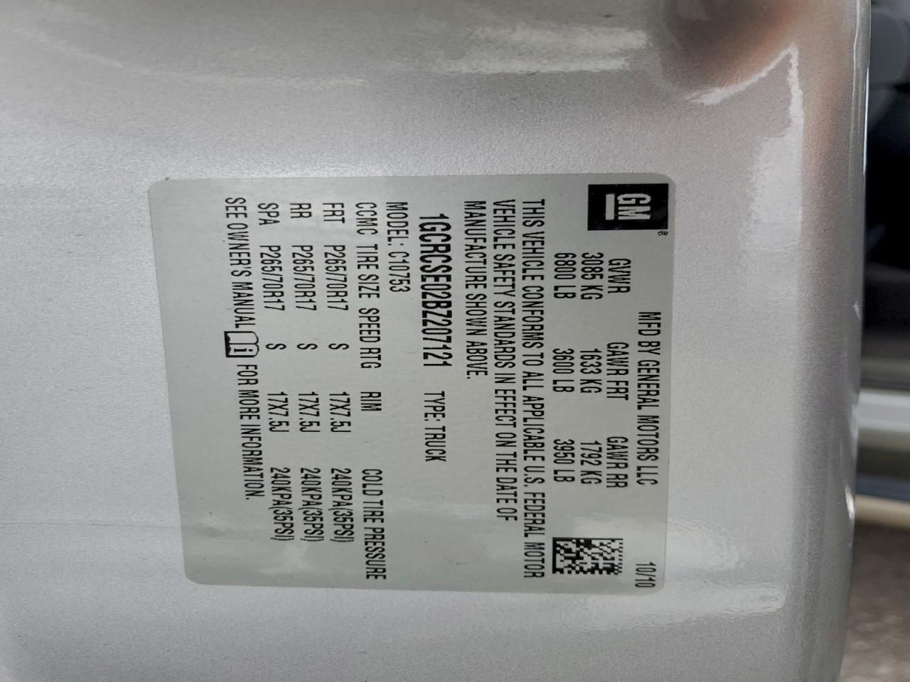 2011 Chevrolet Silverado C1500 lt