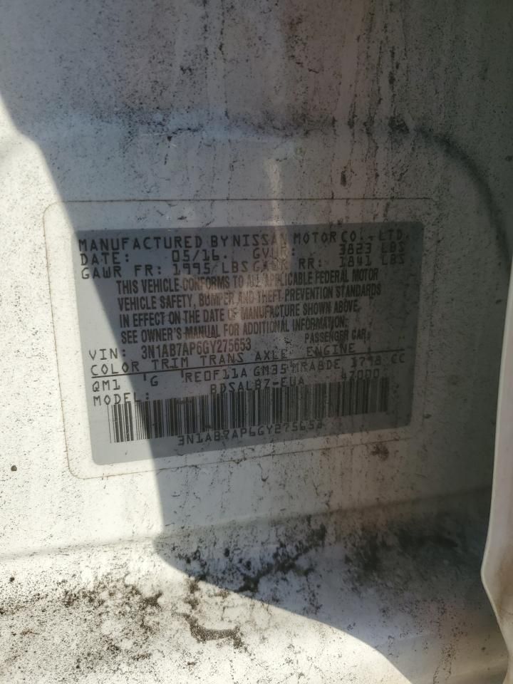 2016 Nissan Sentra s