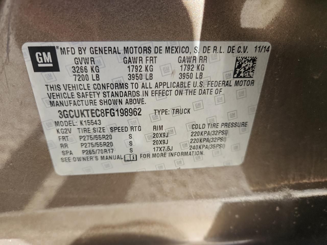 2015 Chevrolet Silverado K1500 High Country