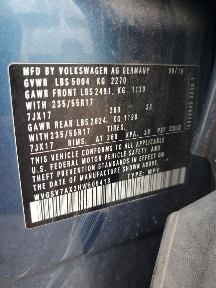 2017 Volkswagen Tiguan Wolfsburg