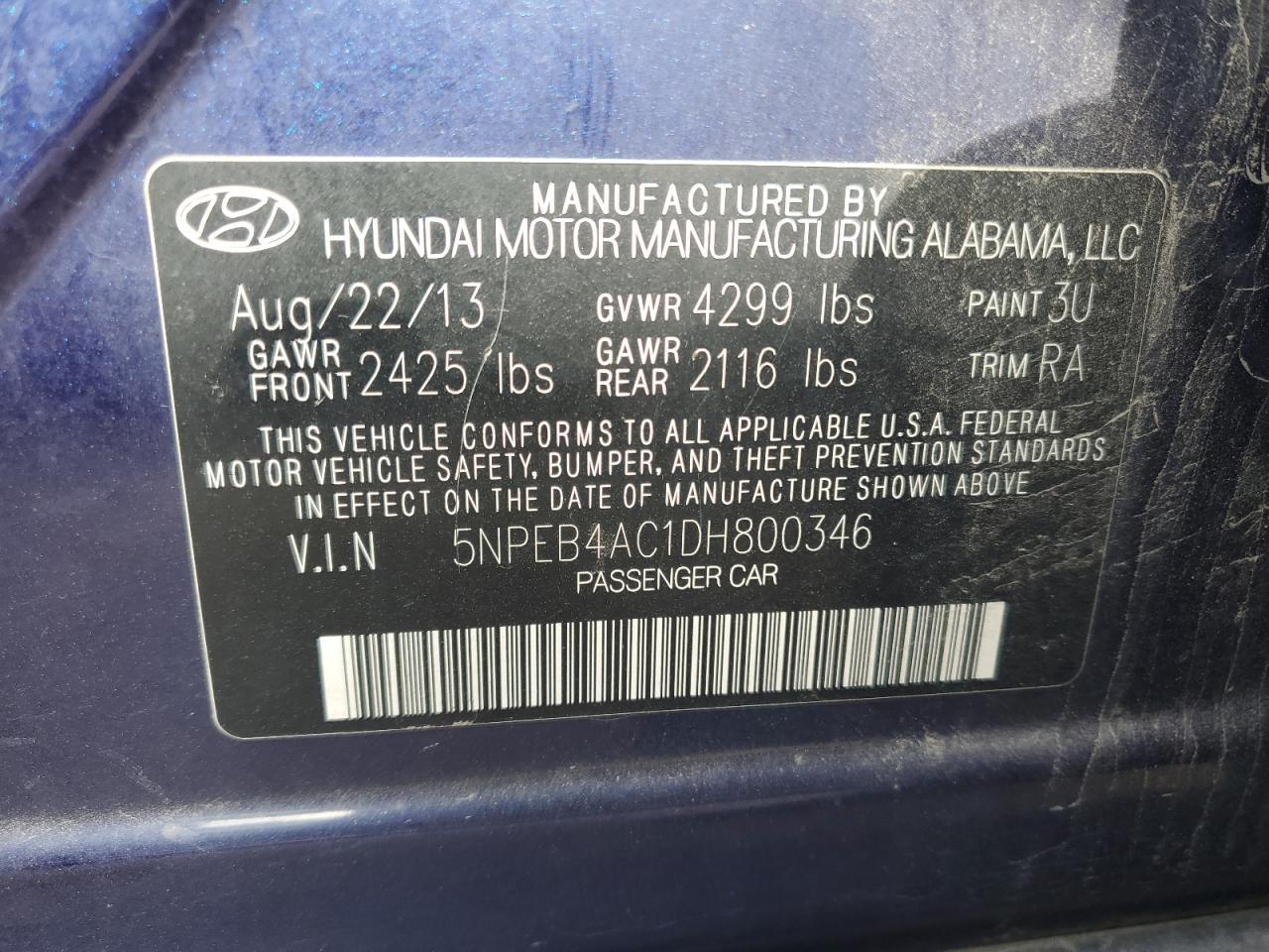 2013 Hyundai Sonata gls