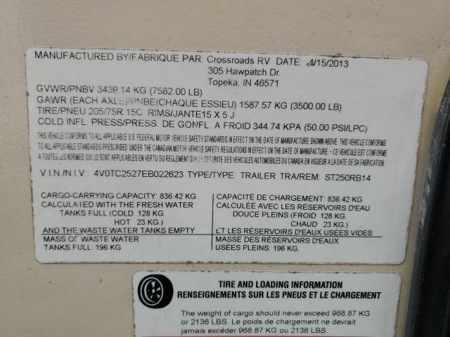 2014 Crossroads 2014 Cross Sunset Roads Camper