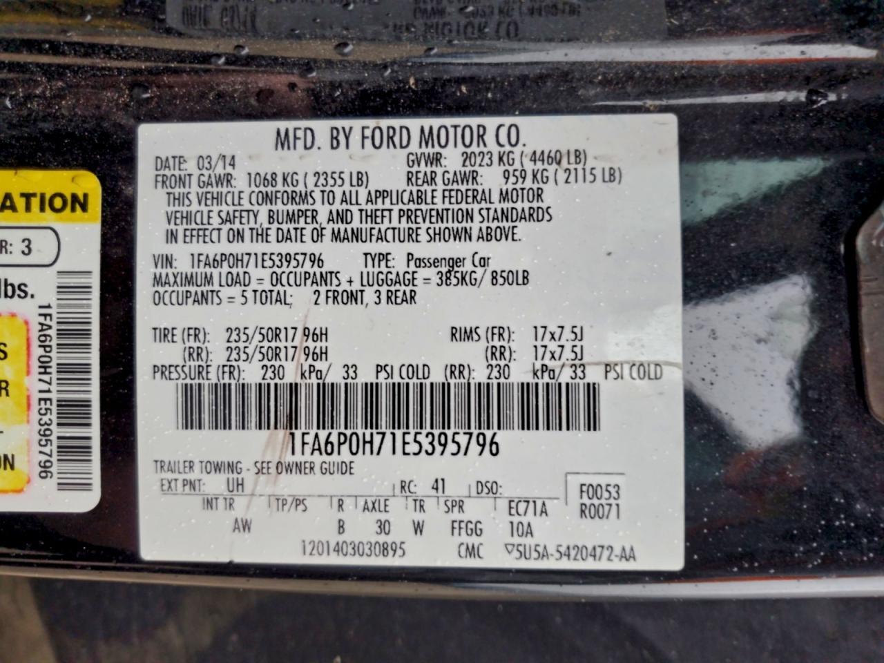 2014 Ford Fusion se
