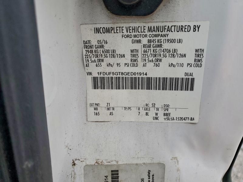 2016 Ford F550 Super Duty