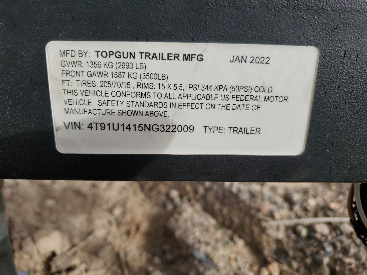 2022 Trailers 2022 Tlrg Unknown-Utility Trailer