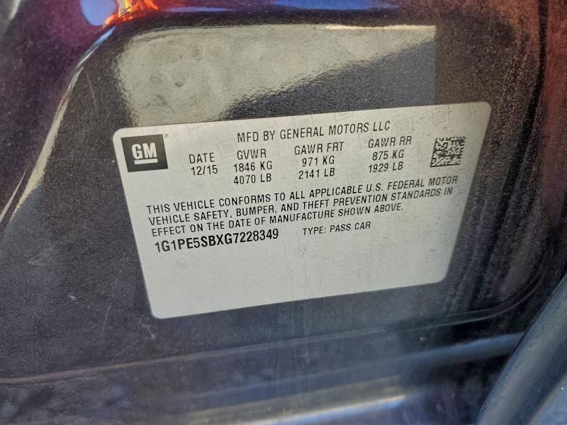 2016 Chevrolet Cruze Limited lt