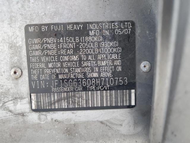 2008 Subaru Forester 2.5x