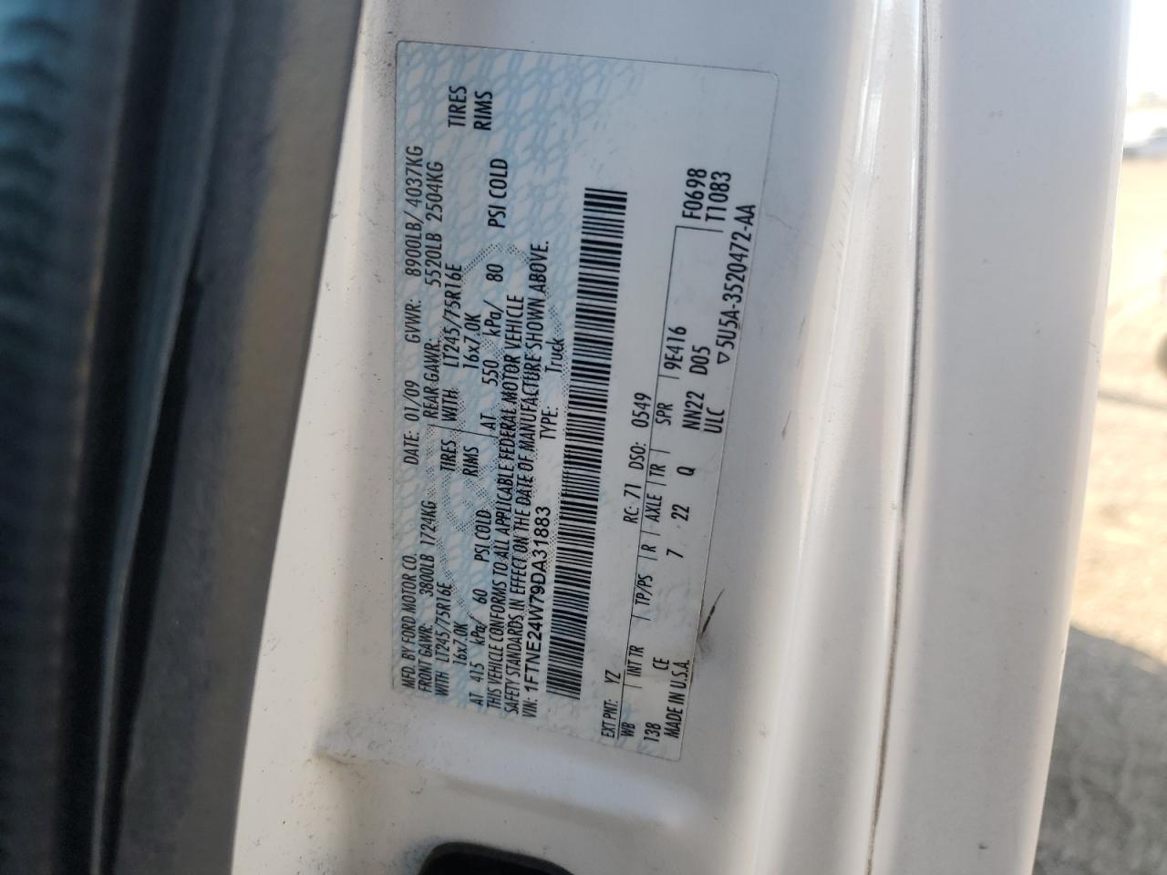 2009 Ford Econoline E250 van