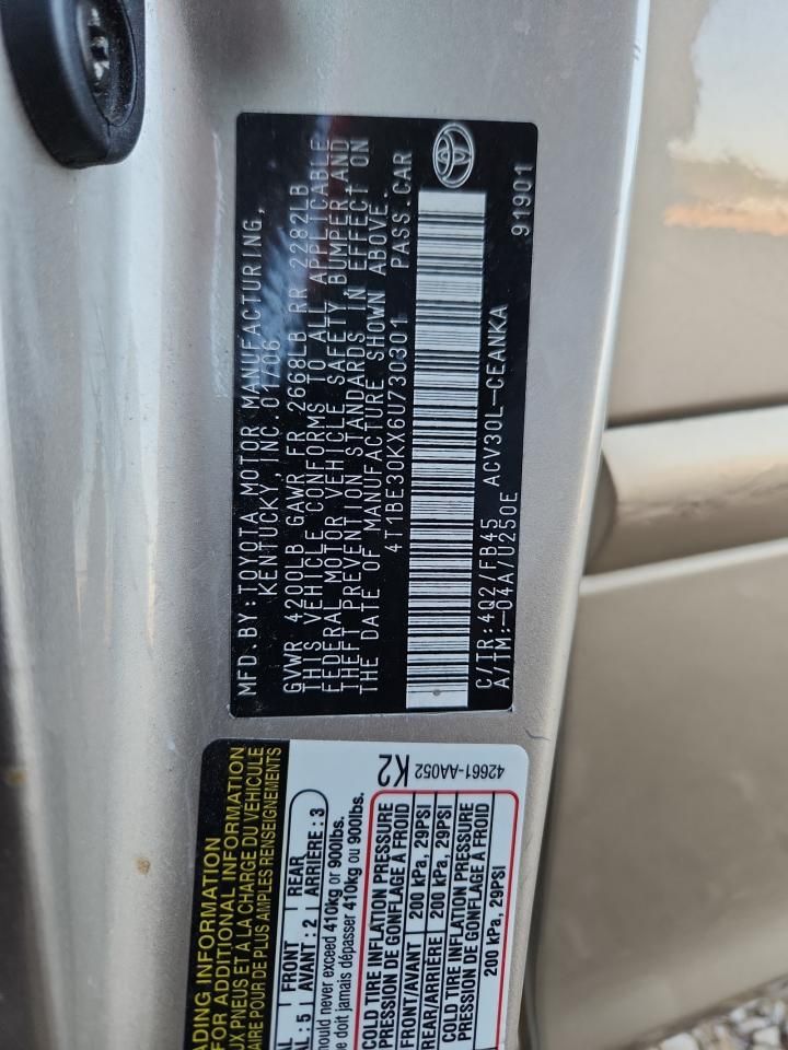 2006 Toyota Camry le
