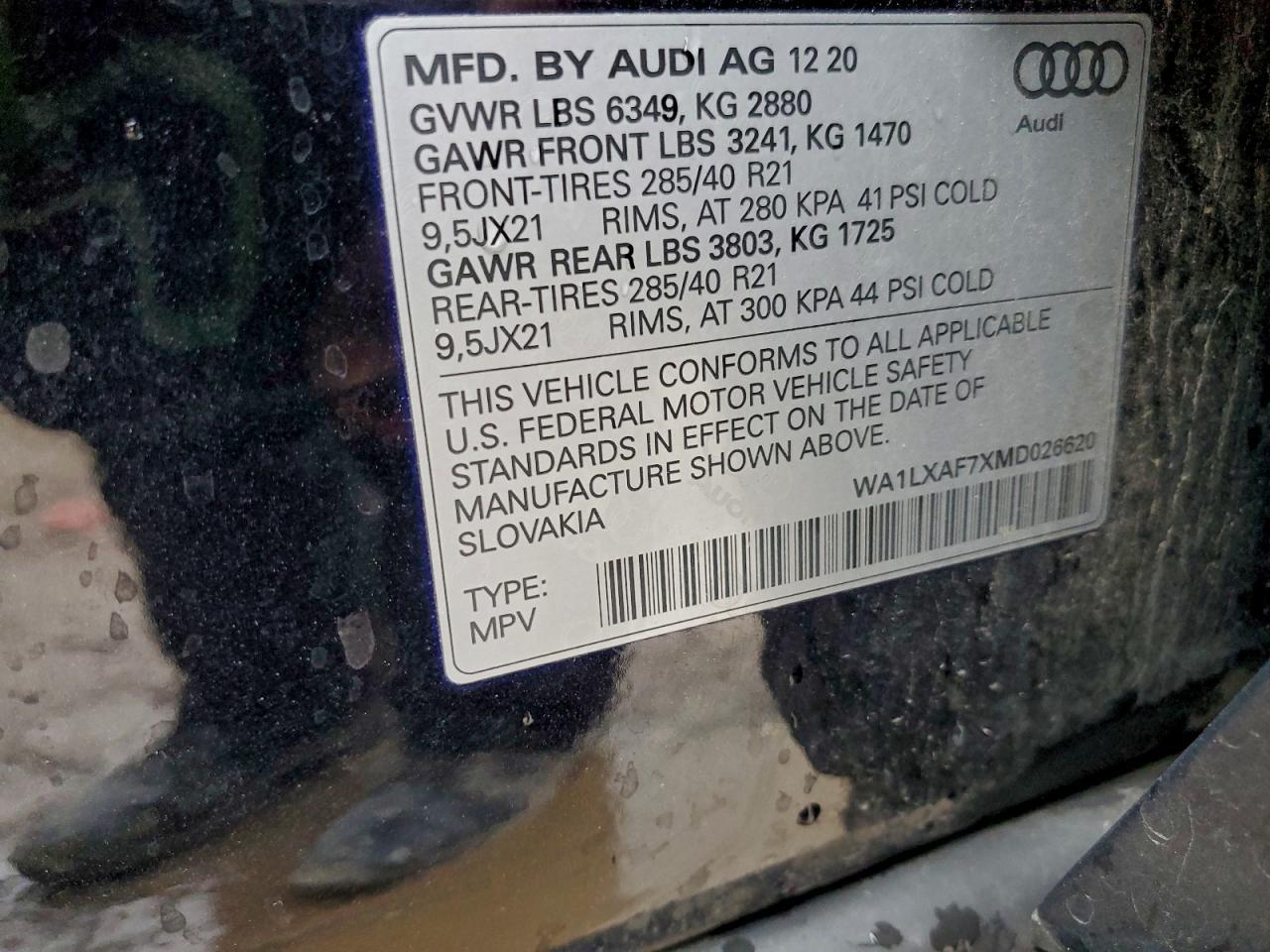 2021 Audi Q7 Premium Plus