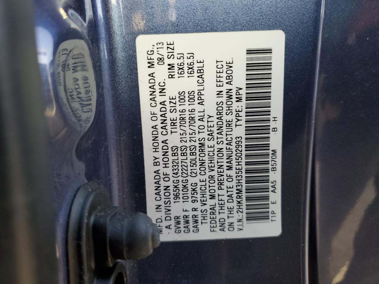2014 Honda Cr-v lx
