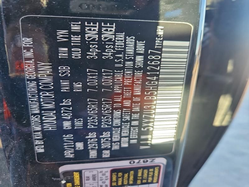 2017 Hyundai Santa fe Sport 2.4l