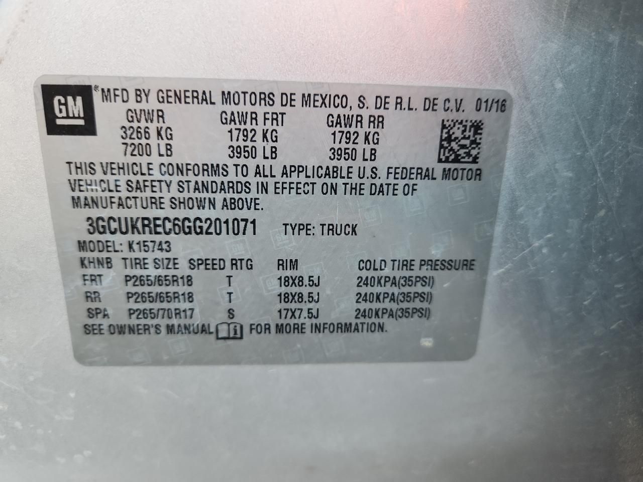 2016 Chevrolet Silverado K1500 LT