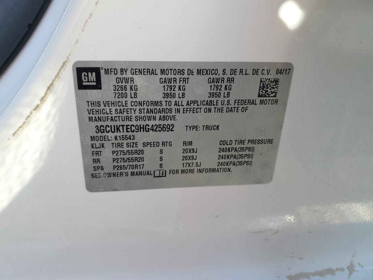 2017 Chevrolet Silverado K1500 High Country