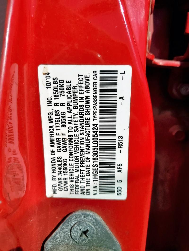 2005 Honda Civic dx vp