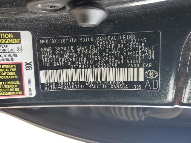 2015 Toyota Corolla l