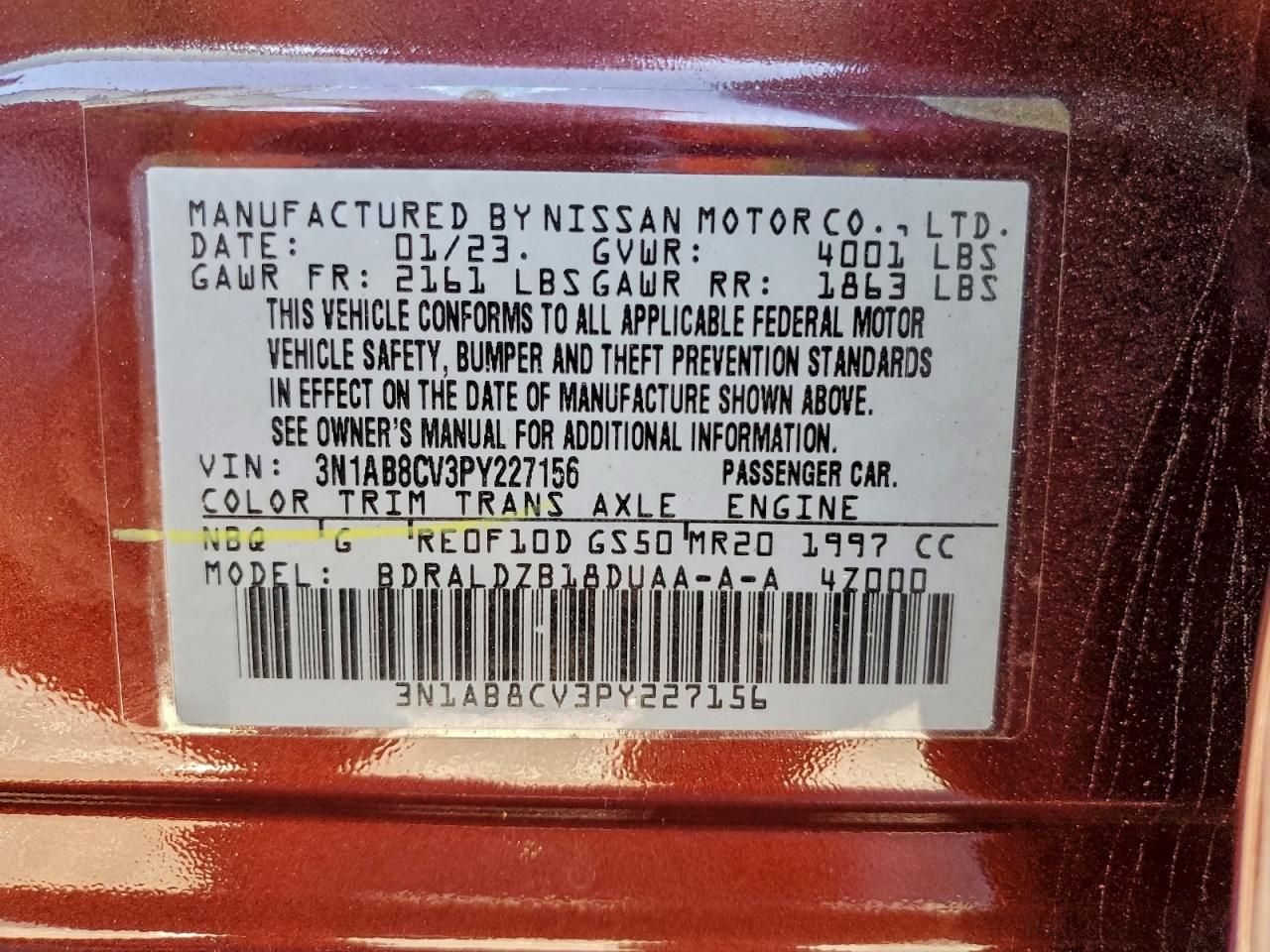 2023 Nissan Sentra sv