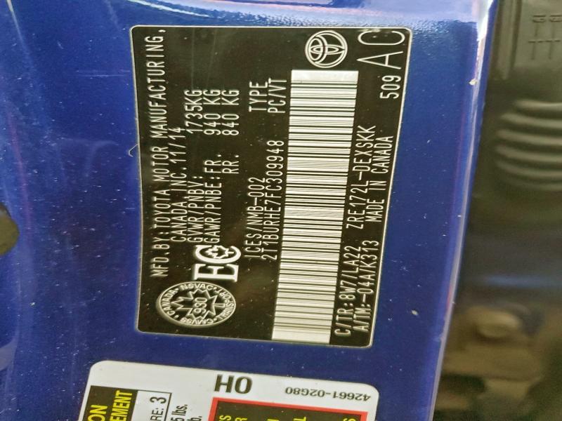 2015 Toyota Corolla l