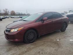 Honda salvage cars for sale: 2012 Honda Civic lx