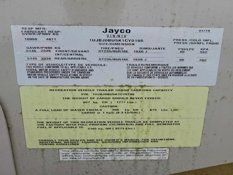 2019 Jayco Eagle ht Series