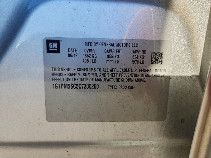 2012 Chevrolet Cruze lt